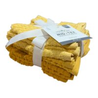 Set 9 Prosop bucatarie bumbac (Galben), 30x30 cm