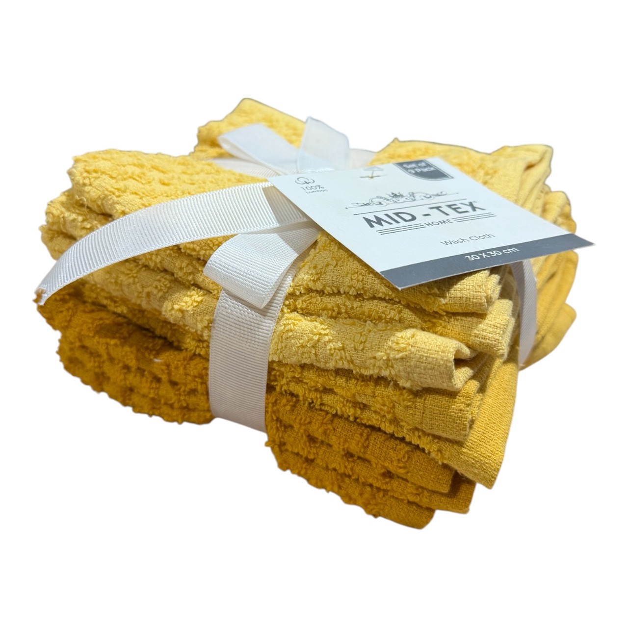 Set 9 Prosop bucatarie bumbac (Galben), 30x30 cm