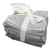 Set 9 Prosop bucatarie bumbac (Gri), 30x30 cm