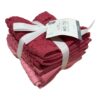 Set 9 Prosop bucatarie bumbac (Rosu), 30x30 cm