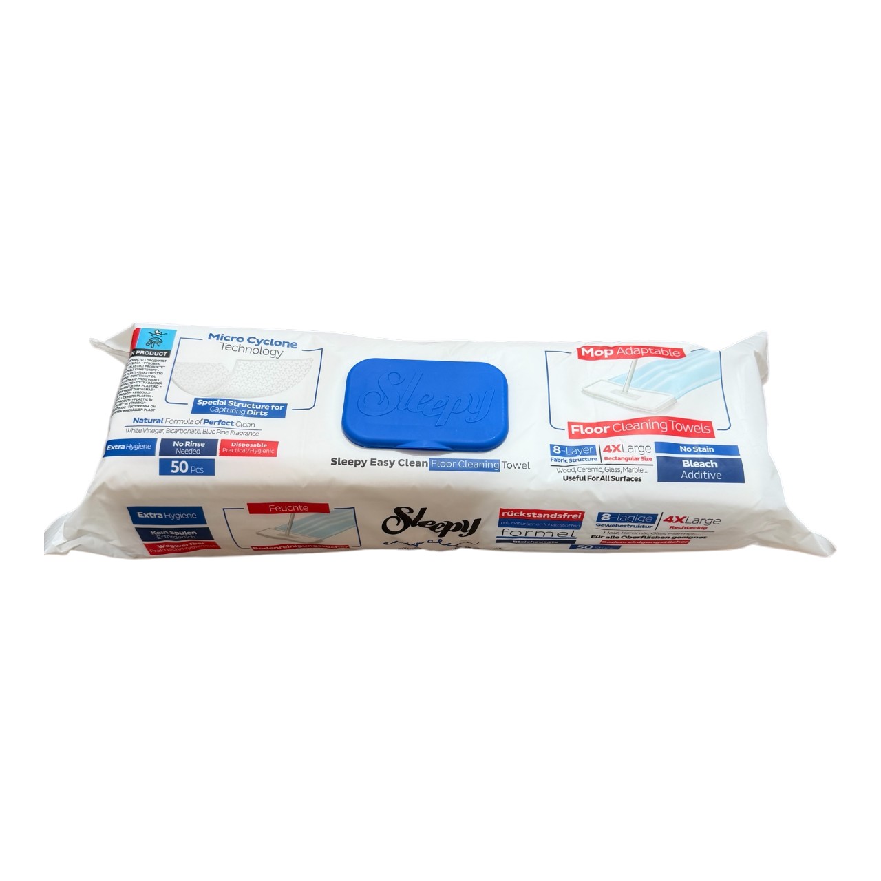 Sleepy Extra Hygiene Lavete umede pardoseli (Blue Pine) , 50 bucati
