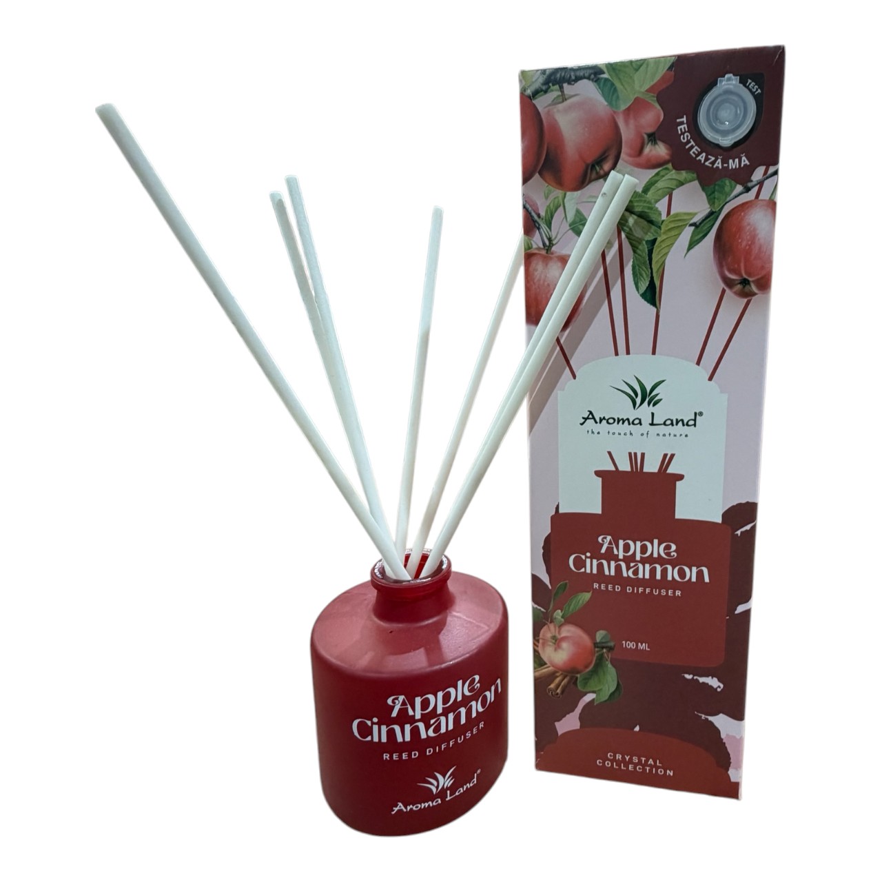 Aroma Land Odorizant, Diffuser Camera cu Betisoare (Apple Cinnamon), 100 ml