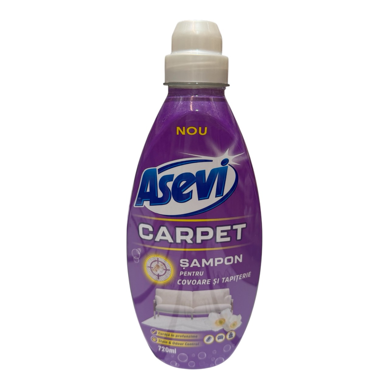 Asevi Carpet, Sampon pentru covoare si tapiterie, 720 ml