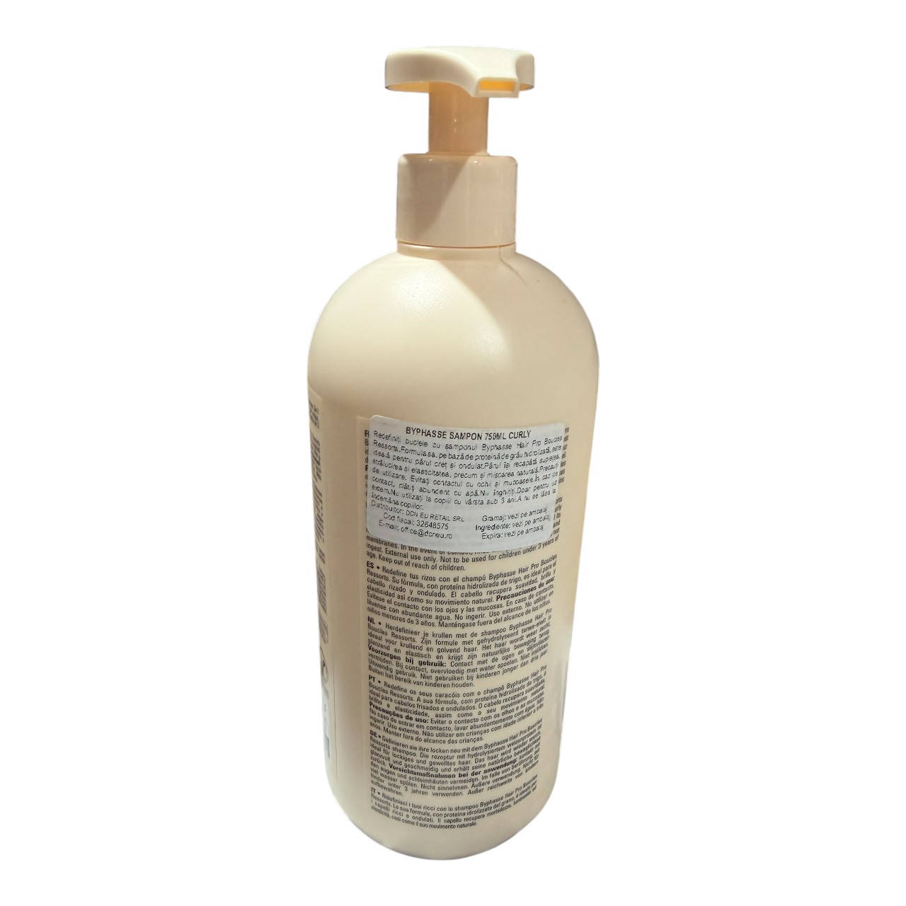 Byphasse Sampon cu pompita (Curly), 750 ml - imagine 2