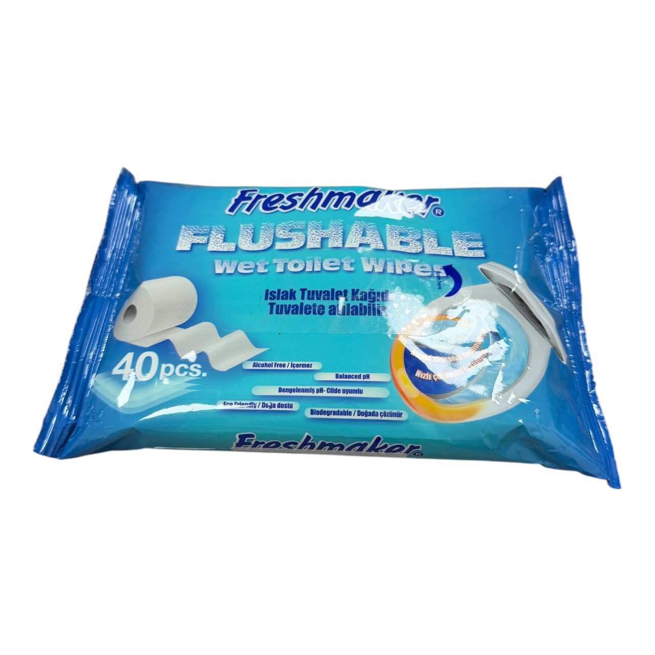 Freshmaker Hartie igienica umeda (servetele) , 40 bucati