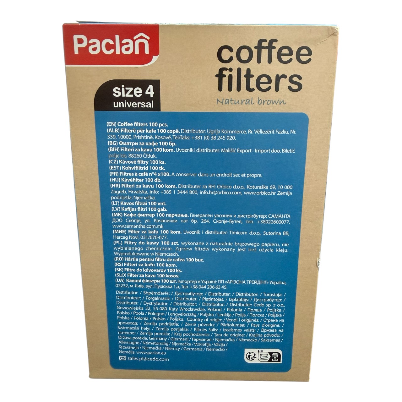 Paclan Filtru hartie cafea nr 4, 100 bucati - imagine 2