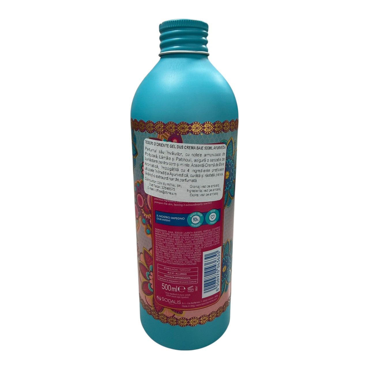 Tesori d'Oriente gel dus crema de baie (Ayurveda), 500 ml - imagine 2