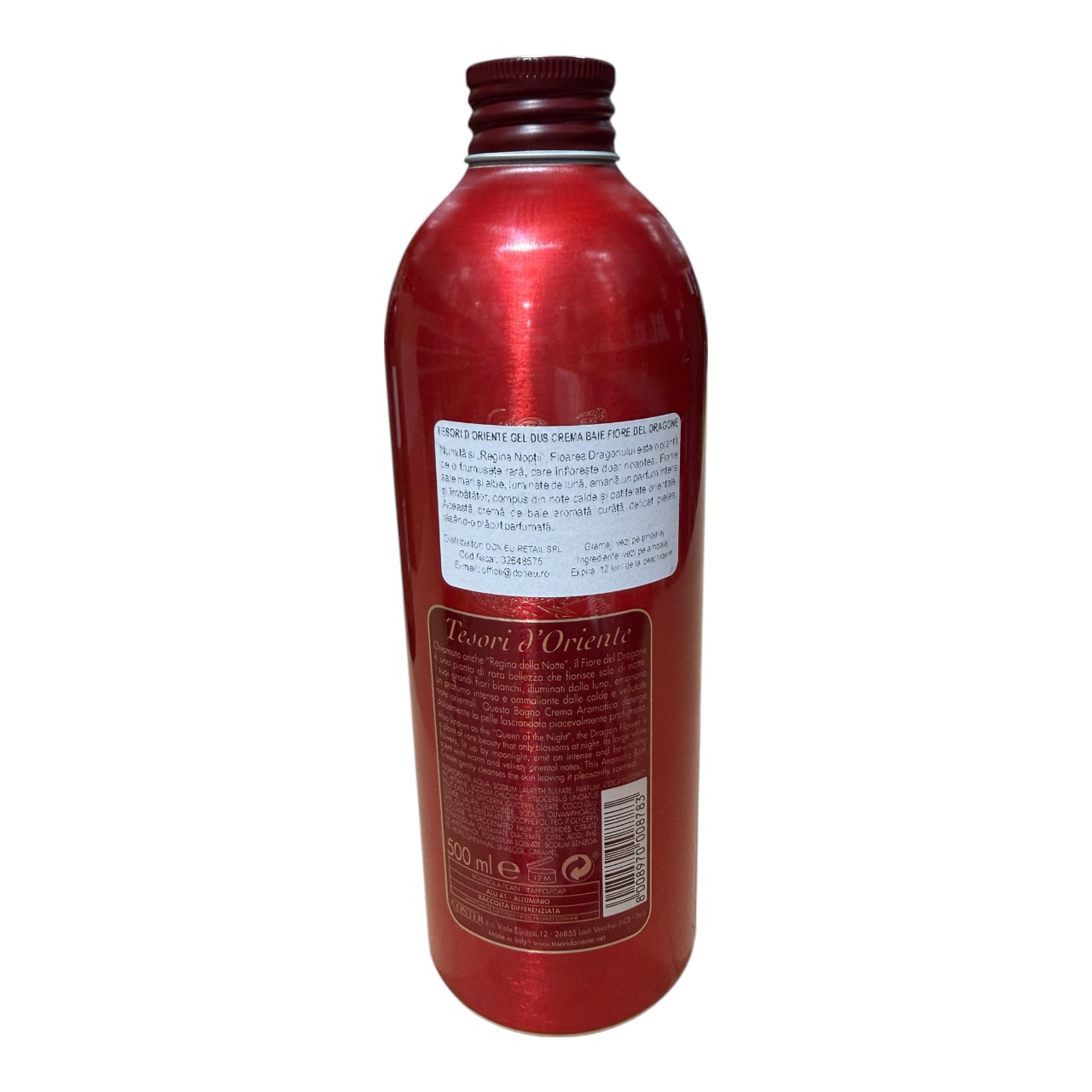 Tesori d'Oriente gel dus crema de baie (Fiore del Dragone), 500 ml - imagine 2