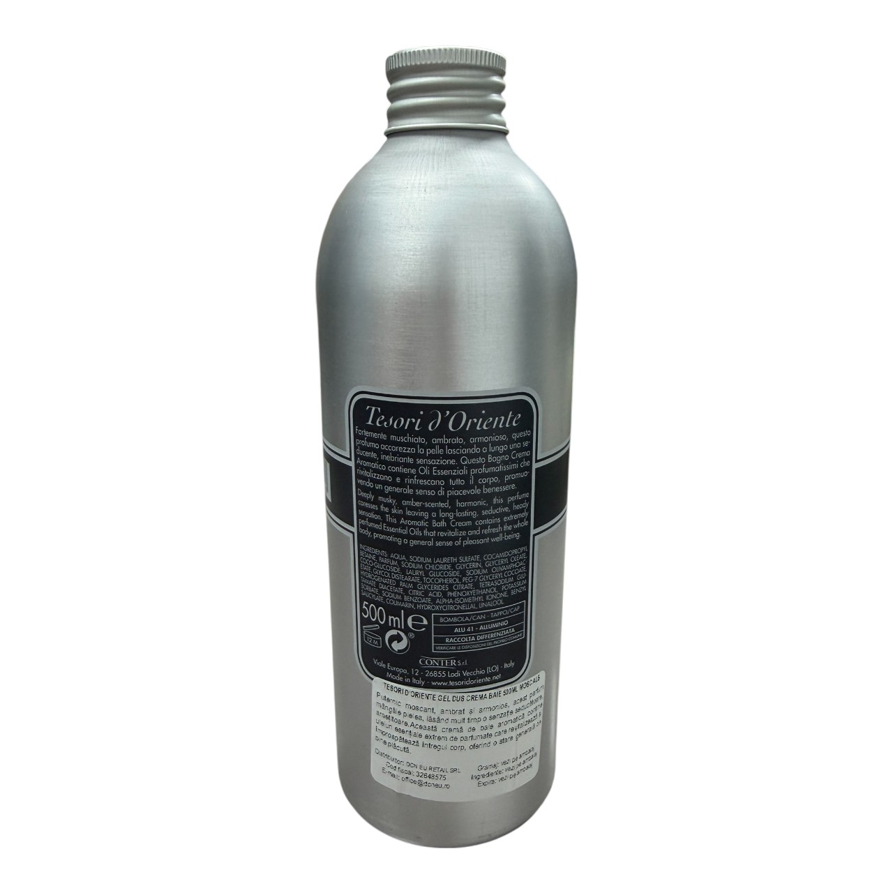 Tesori d'Oriente gel dus crema de baie (Muschio Bianco), 500 ml - imagine 2