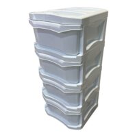 Dulap Bella 4 sertare plastic (Alb)