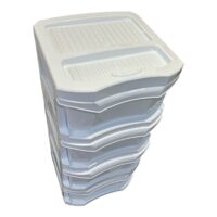 Dulap Bella 4 sertare plastic (Alb)