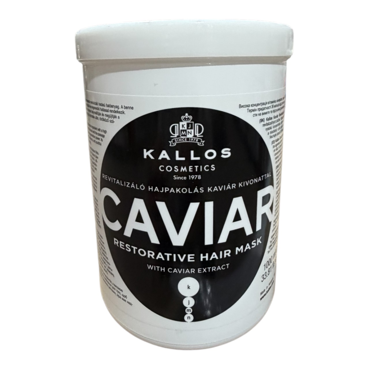 Kallos Restorative Masca de par (Caviar Extract), 1000 ml