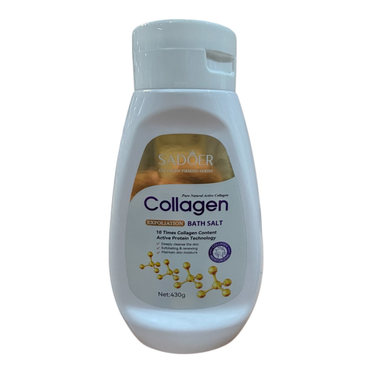 Sadoer Bath Salt/Sare de baie exfolianta cu colagen , 430 g