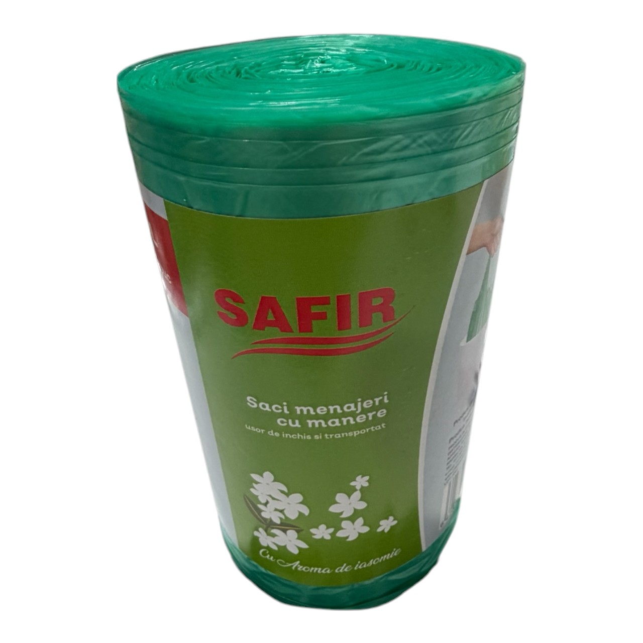 Safir Maxi Saci menajeri cu manere 35 litri parfumati (Iasomie), 50 bucati