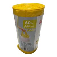 Safir Maxi Saci menajeri cu manere 60 litri parfumati (Lamaie), 40 bucati