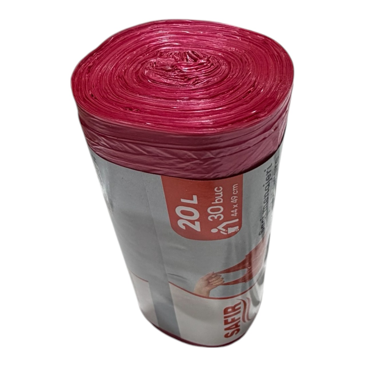 Safir Saci menajeri cu manere 20 litri parfumati (Capsuni), 30 bucati - imagine 2