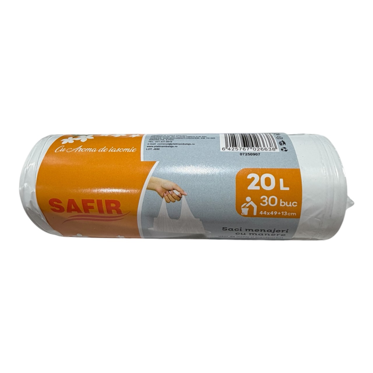 Safir Saci menajeri cu manere 20 litri parfumati (Iasomie), 30 bucati