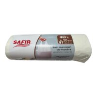 Safir Saci menajeri cu manere 40 litri parfumati (Vanilie), 20 bucati