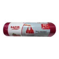 Safir Saci menajeri cu manere 60 litri parfumati (Capsuni), 15 bucati