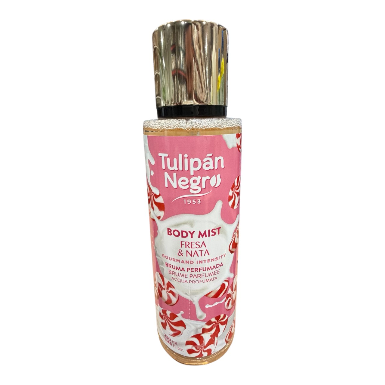 Tulipan Negro Body Mist/Spray Corp (Fresa & Nata), 250 ml